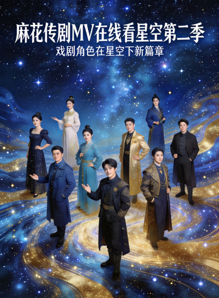 麻花传剧MV在线看星空第二季海报：戏剧角色在星空下新篇章