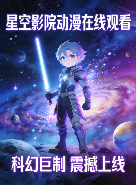 星空影院动漫在线观看海报：科幻动漫角色在星空场景